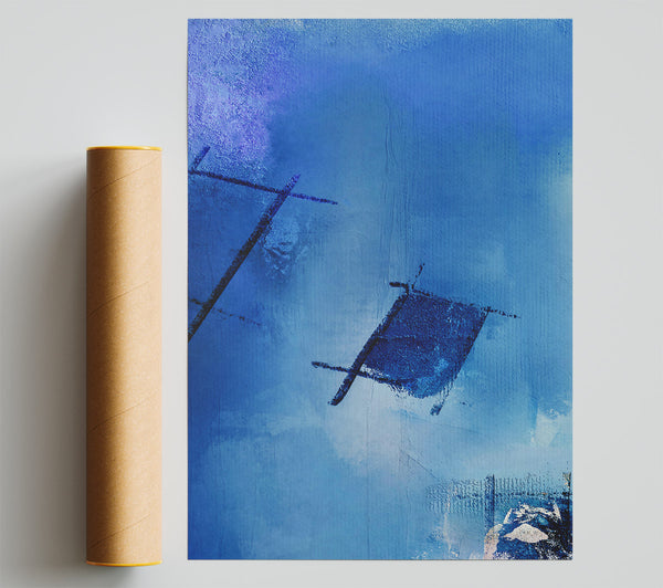 Azure Sky Lines Print