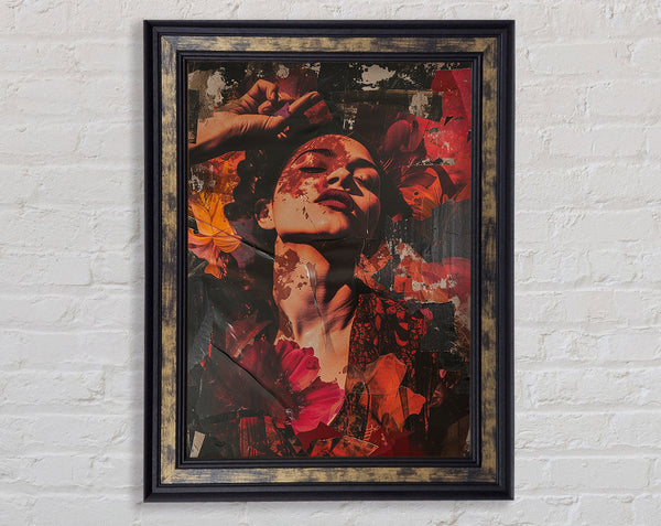 Autumn Leaves Fashion Framed Print