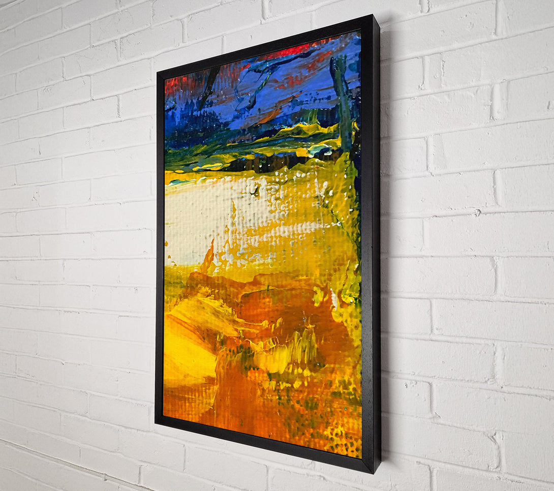  A Canvas Print of Golden Sunburst Landscape Canvas Print