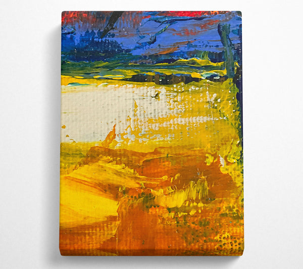  A Canvas Print of Golden Sunburst Landscape Canvas Print