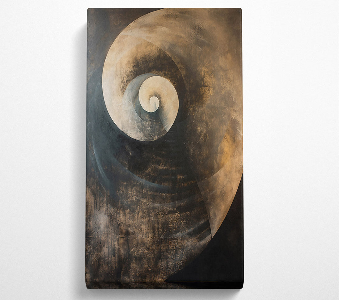  A Canvas Print of Golden Spiral Descent Canvas Print
