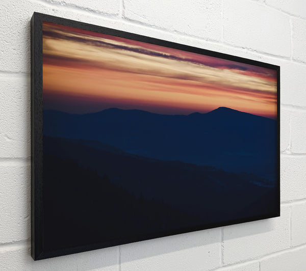 Crimson Mountain Hues
