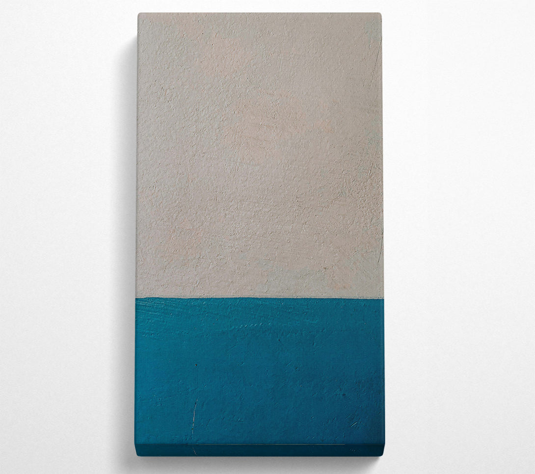  A Canvas Print of Teal And White Divide Canvas Art