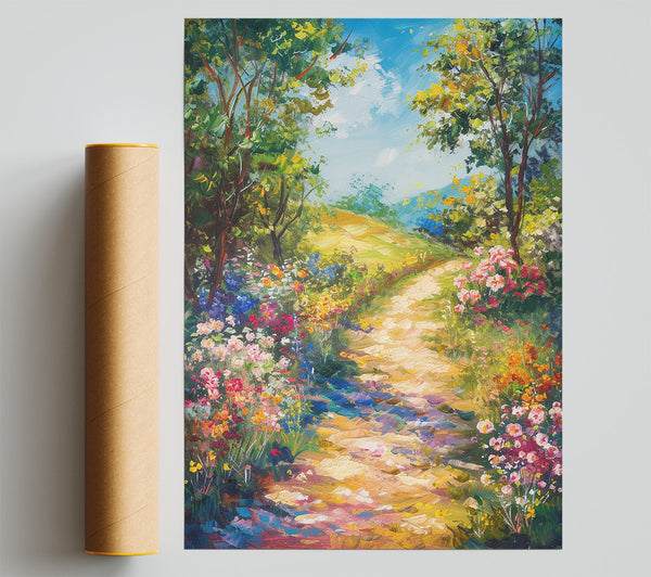 Autumn Woodland Walk Bloom Print