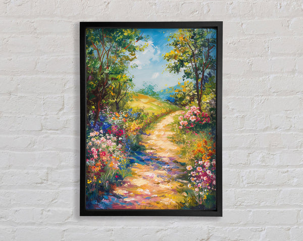 Autumn Woodland Walk Bloom Framed Print