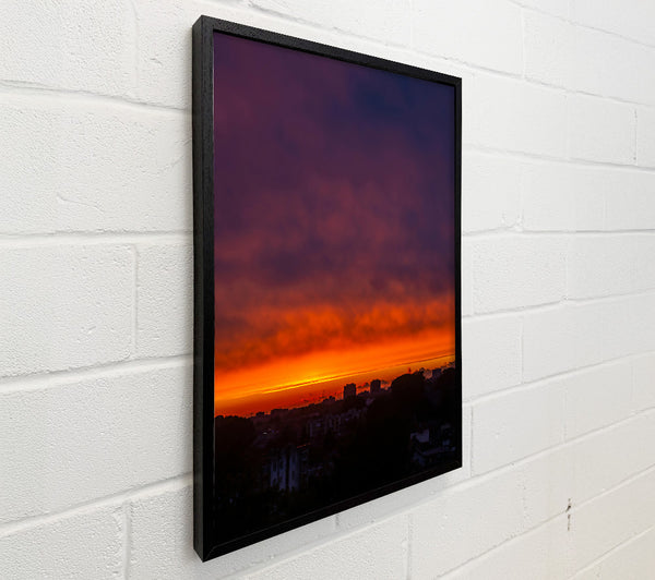Crimson Skyline Dawn