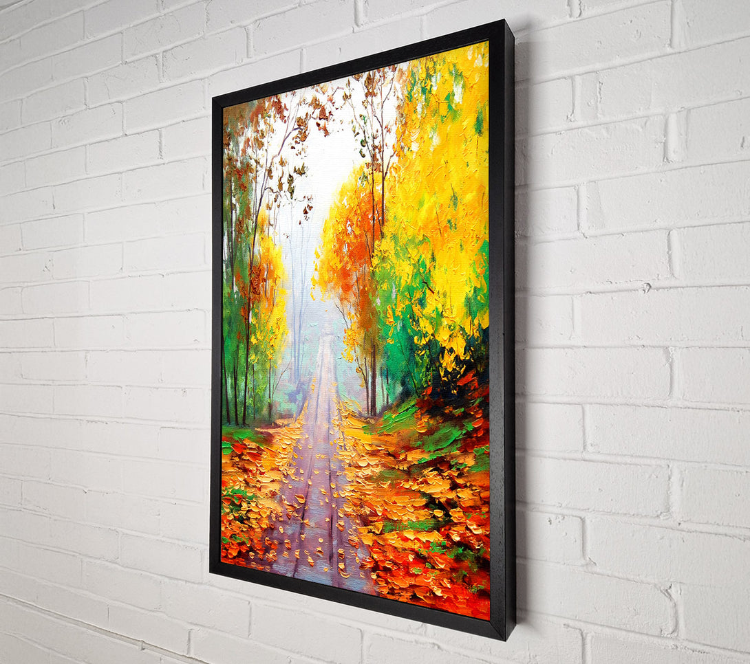  A Canvas Print of Autumnal Walk Canvas Wall Art