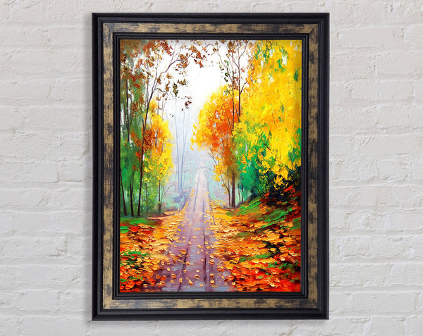 Autumnal Walk Framed Print