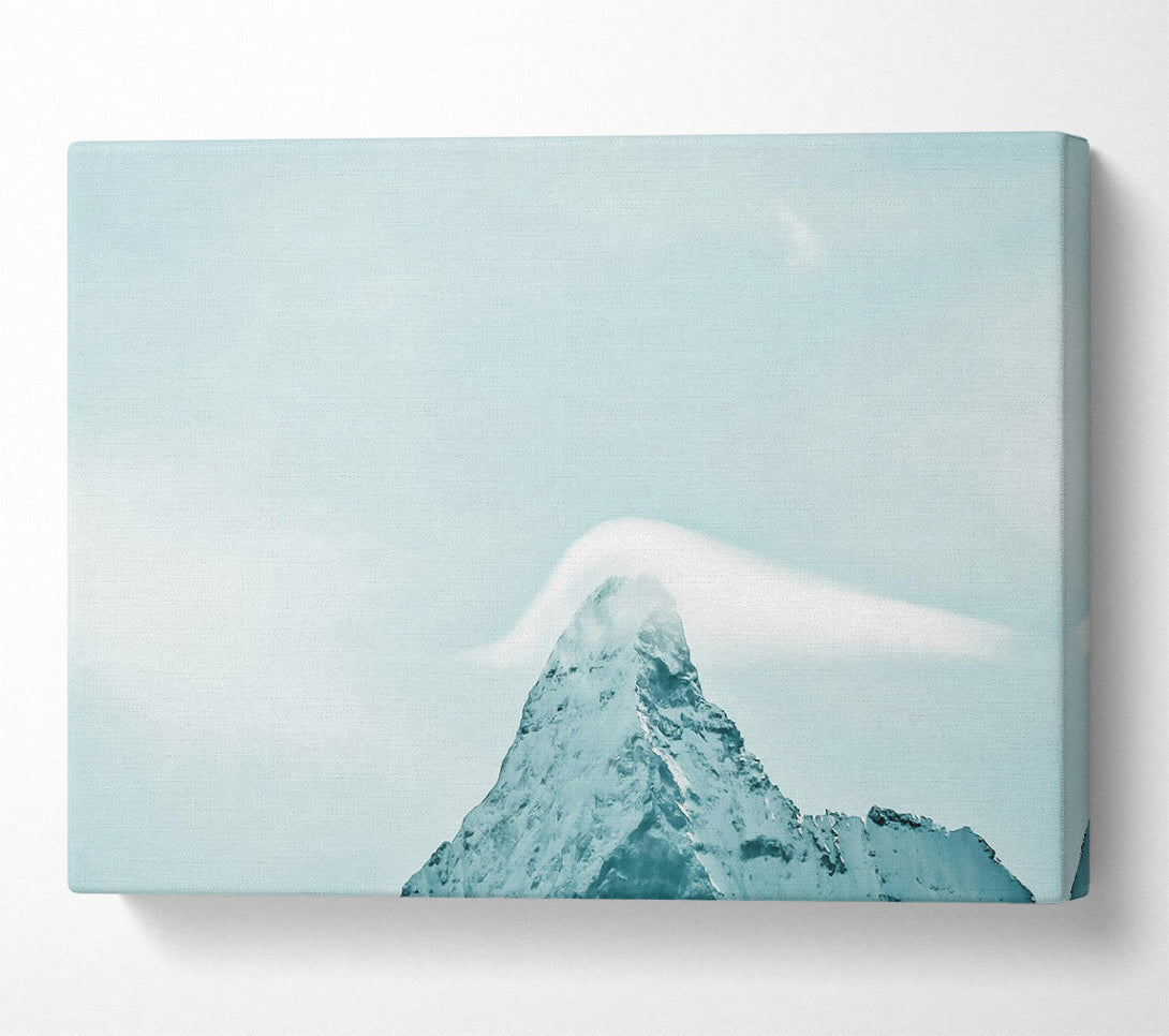  A Canvas Print of Azure Mountain Peak Canvas Wall Art