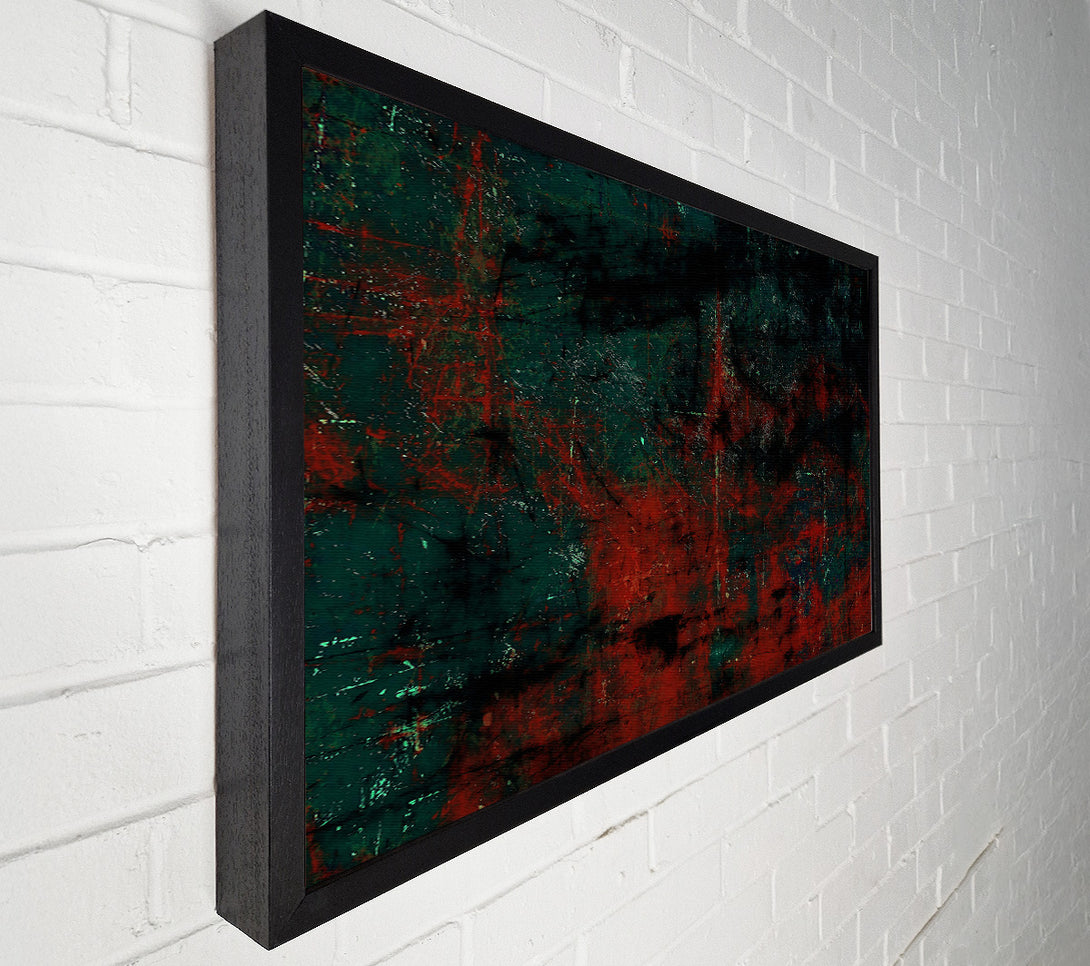  A Canvas Print of Crimson And Teal Symphony Canvas Art