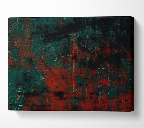  A Canvas Print of Crimson And Teal Symphony Canvas Art