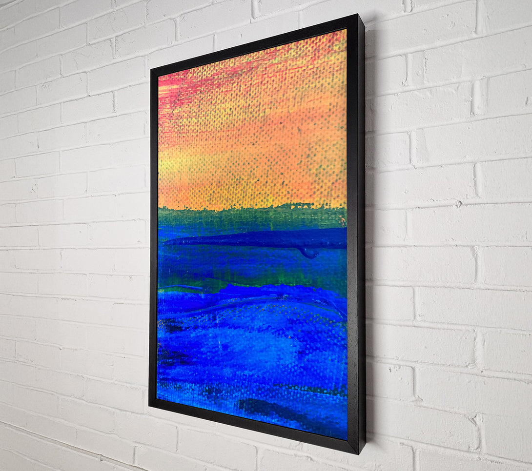  A Canvas Print of Blue Horizon'S Glow Canvas Art