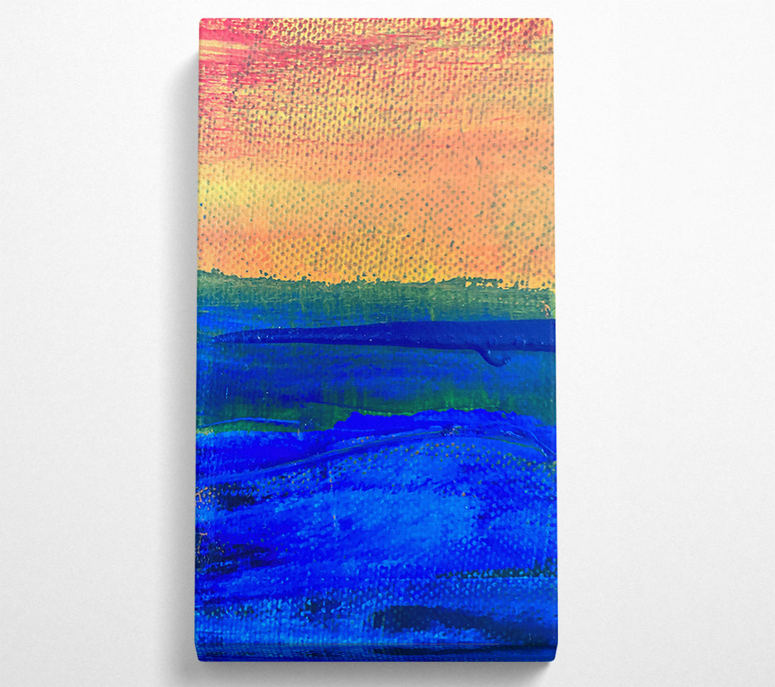  A Canvas Print of Blue Horizon'S Glow Canvas Art