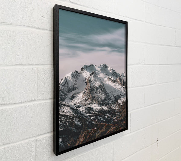 White Peaks In Grey Skies