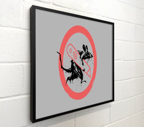 Banksy Grey Knife Rat