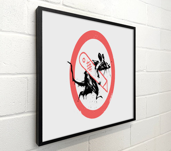 Banksy Knife Rat