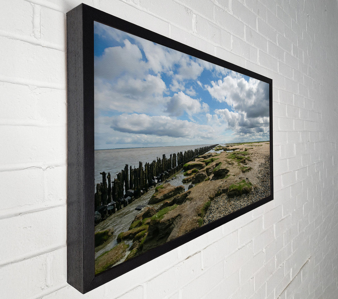  A Canvas Print of Sand And Blue Sky Canvas Print