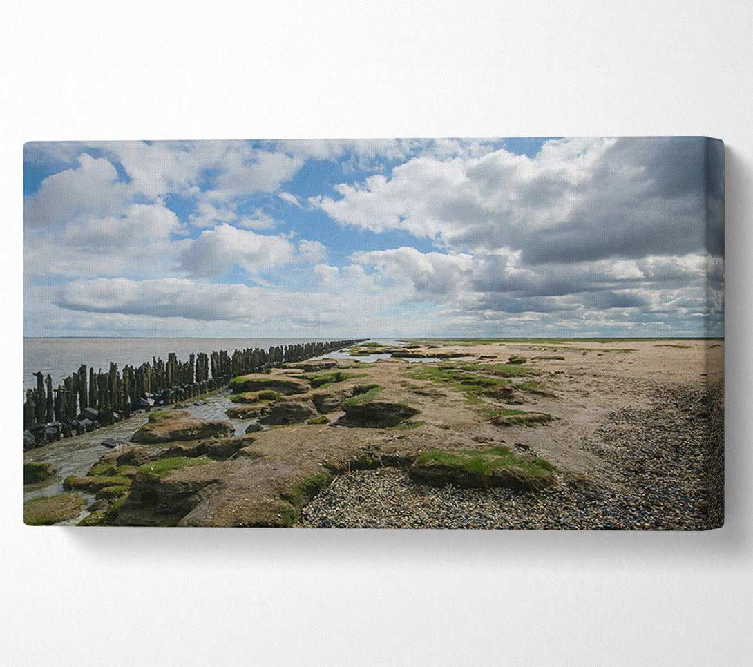  A Canvas Print of Sand And Blue Sky Canvas Print