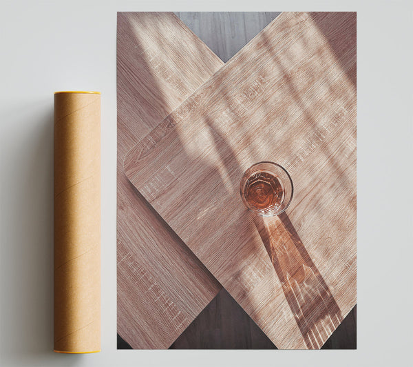 Golden Light & Shadow Poster