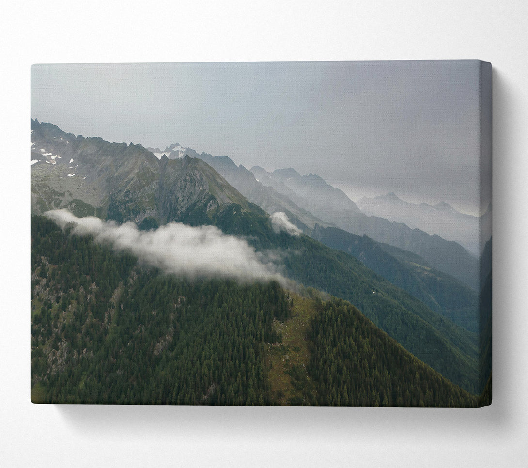  A Canvas Print of Green Mountain Mist Canvas Print