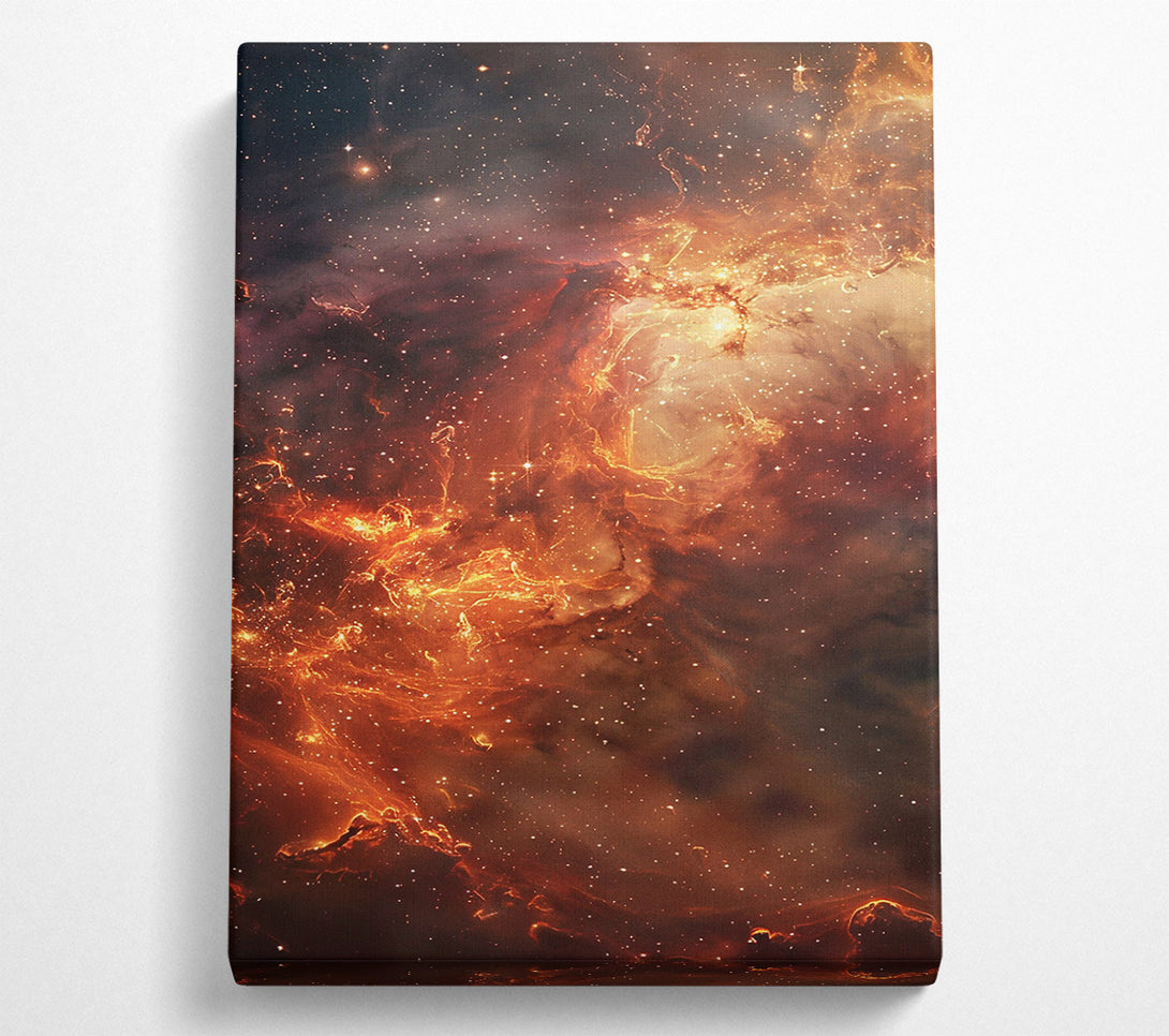  A Canvas Print of Crimson Cosmic Dance Canvas Art