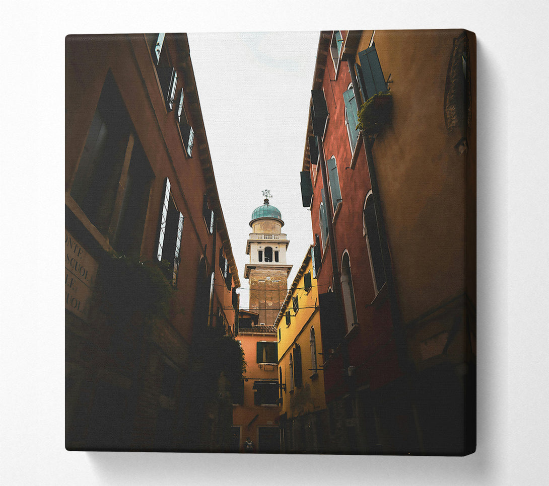  A Canvas Print of Orange Tower View Canvas Art