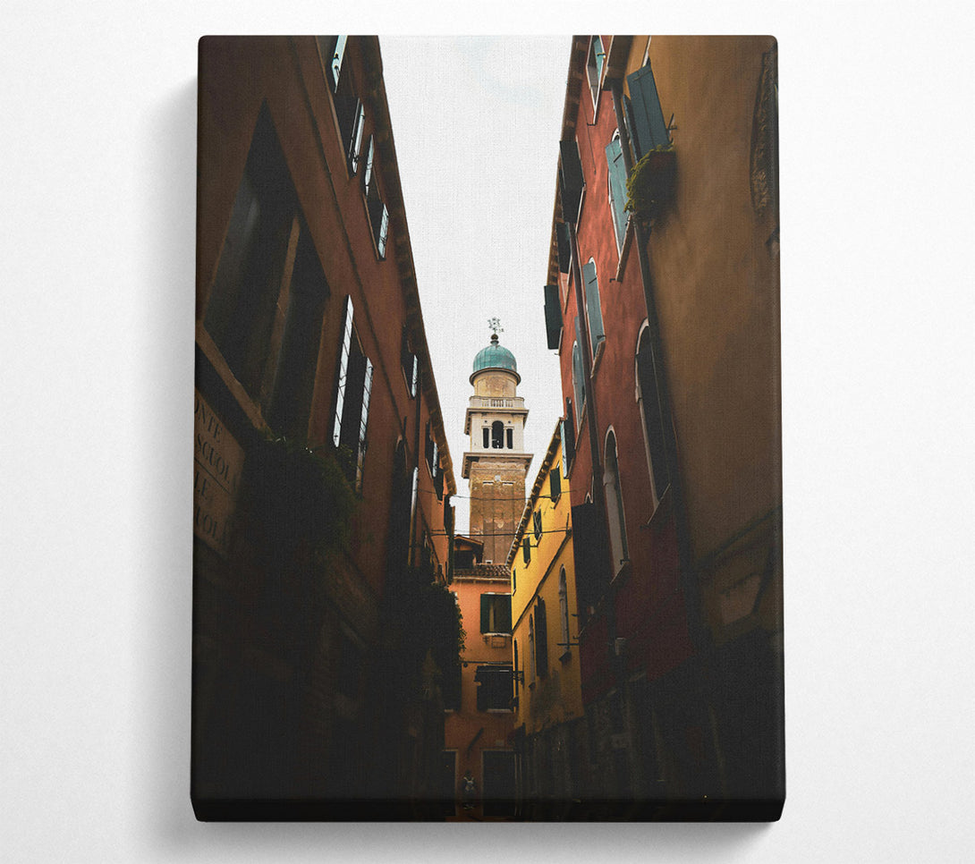  A Canvas Print of Orange Tower View Canvas Art