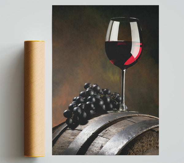Barrel Of Wine Print