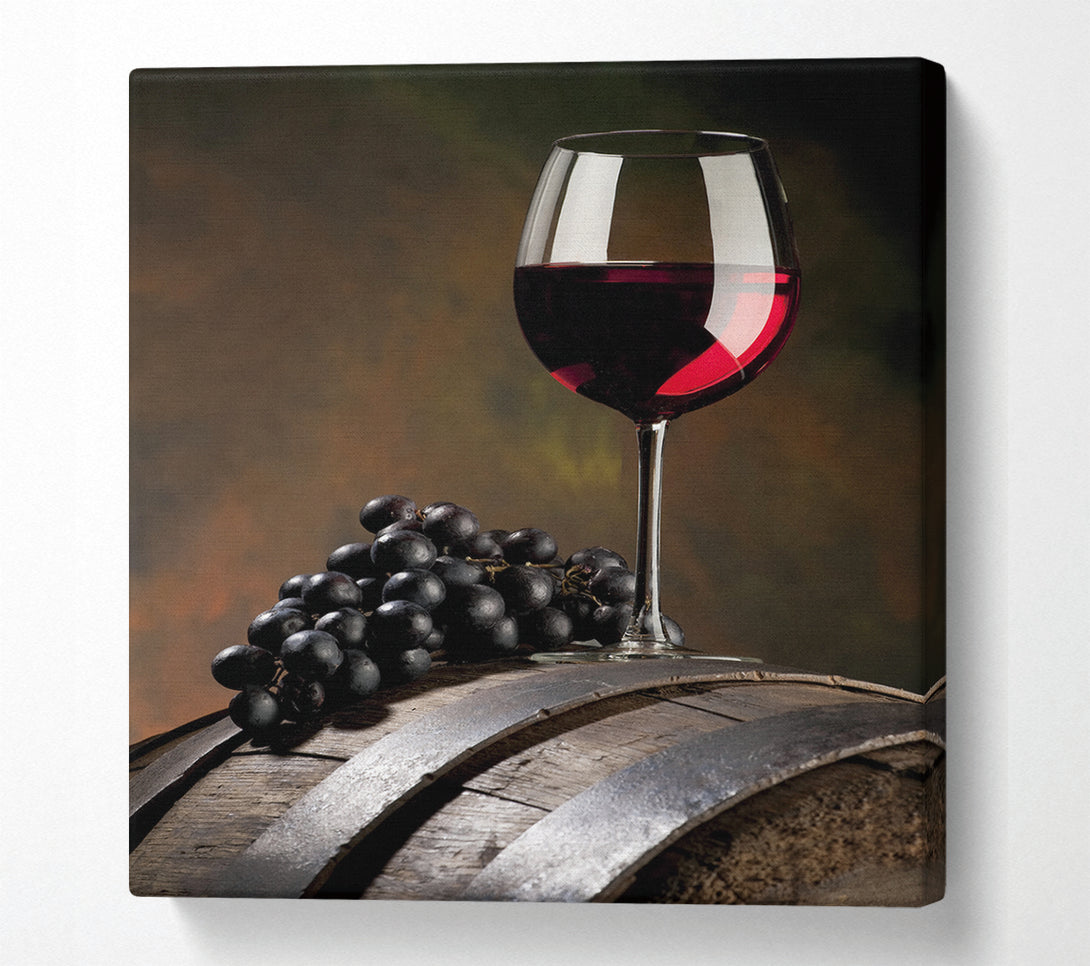  A Canvas Print of Barrel Of Wine Canvas Wall Art