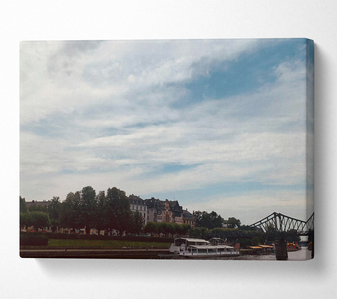  A Canvas Print of Blue Sky Cityscape Canvas Print