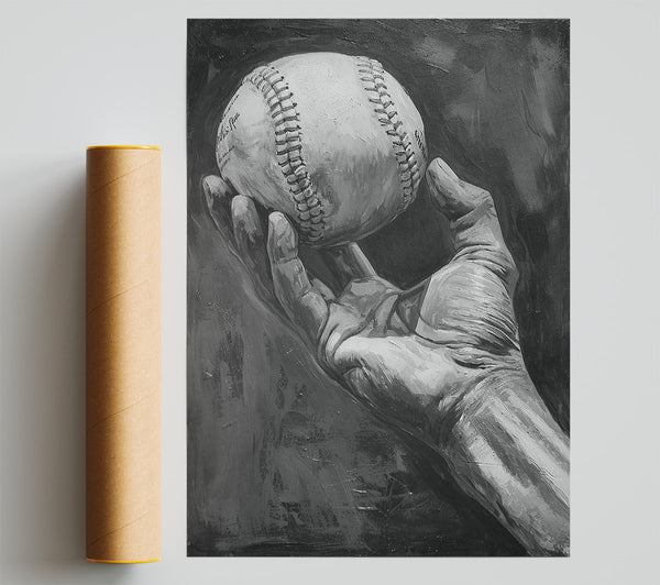 Baseball Hands Print