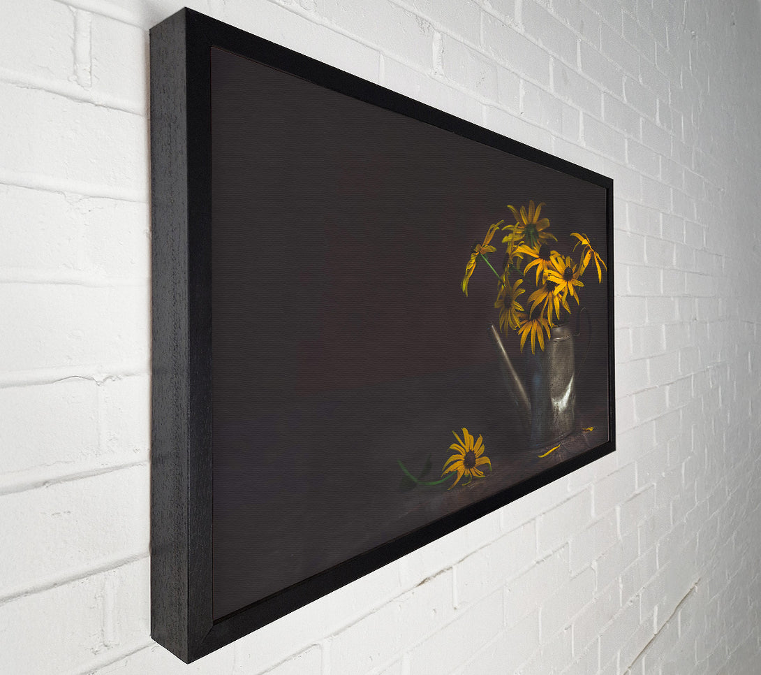  A Canvas Print of Golden Sun In Silver Canvas Print