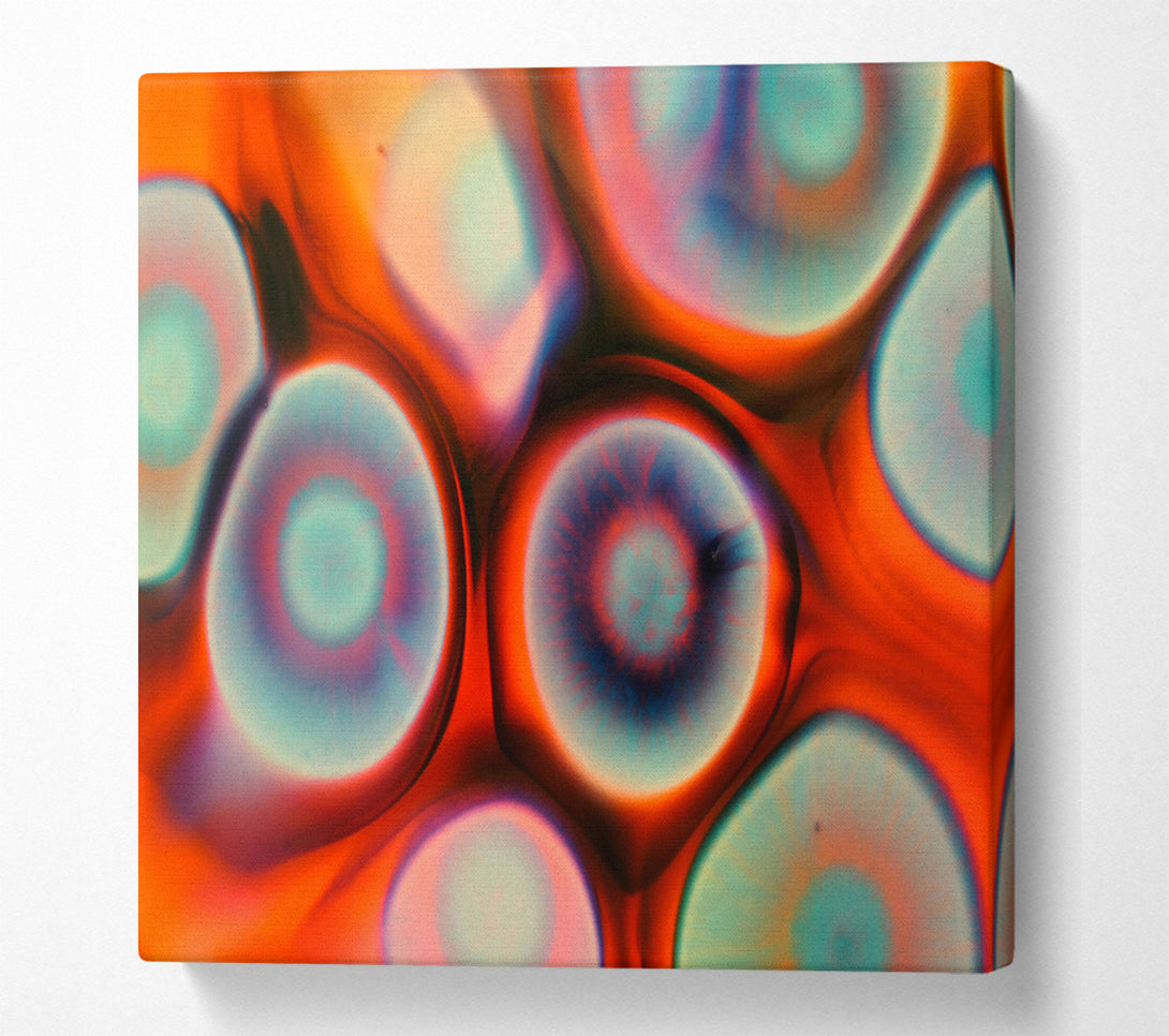  A Canvas Print of Orange And Blue Dreams Canvas Wall Art