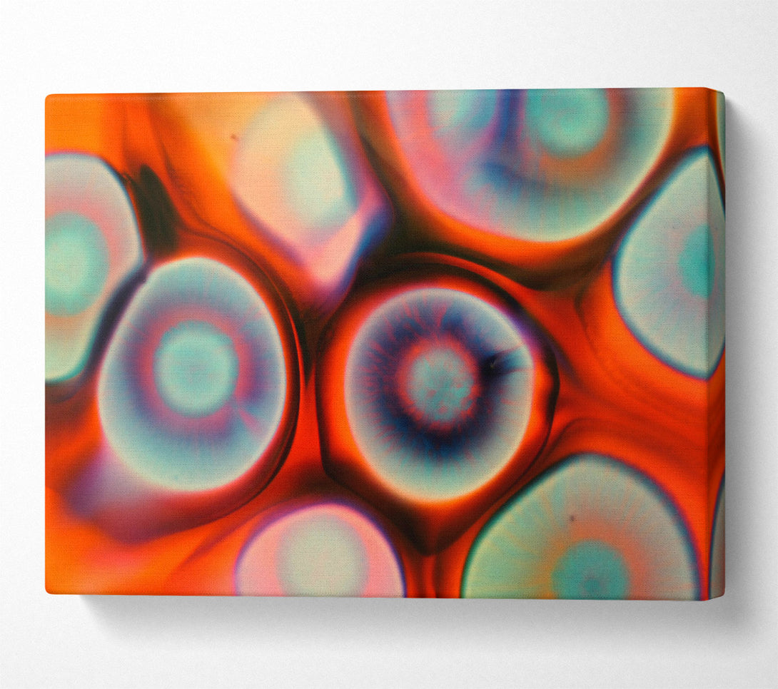  A Canvas Print of Orange And Blue Dreams Canvas Wall Art