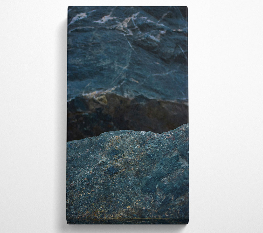  A Canvas Print of Teal Rock Face Canvas Art