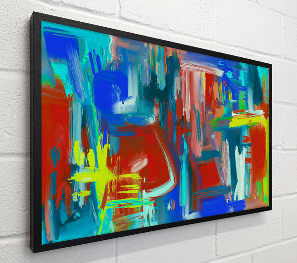 Red And Blue Strokes
