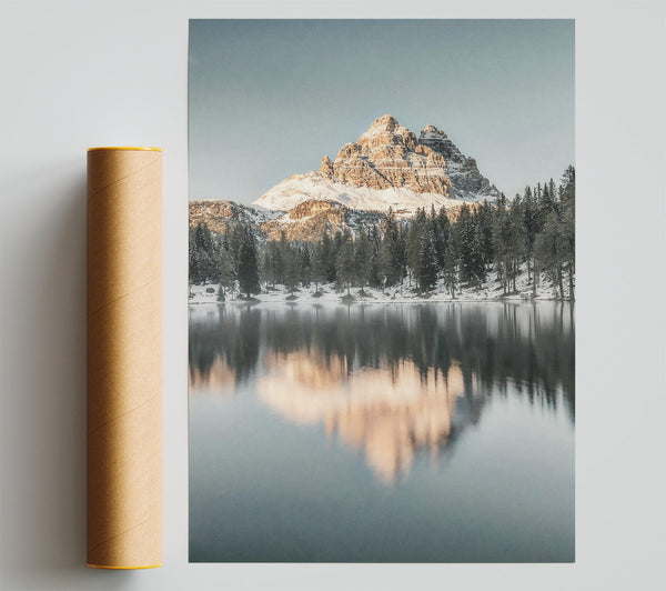 Pale Reflection In The Pines Print