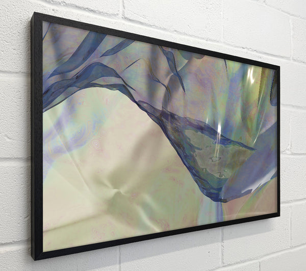 Blue Shimmering Folds