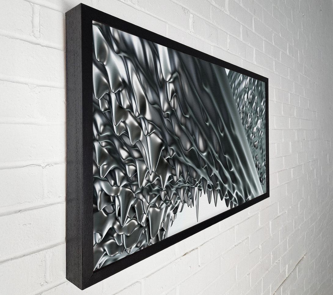  A Canvas Print of Silver Flowing Form Canvas Wall Art