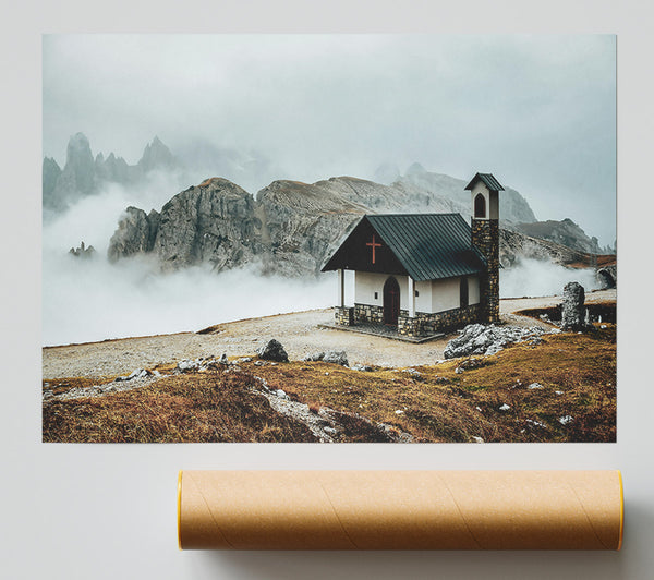 Gray Stone Chapel Print
