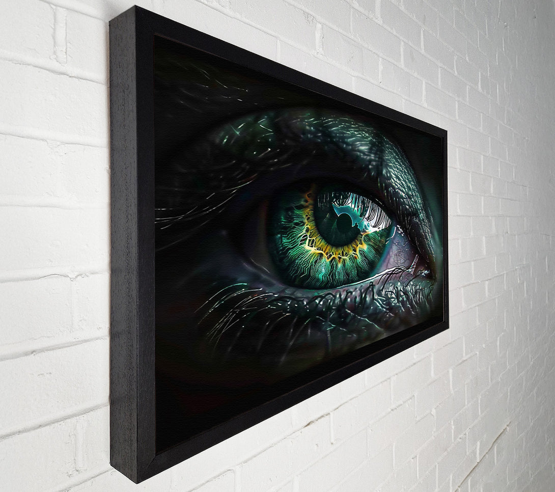  A Canvas Print of Emerald Eye Gaze Canvas Wall Art