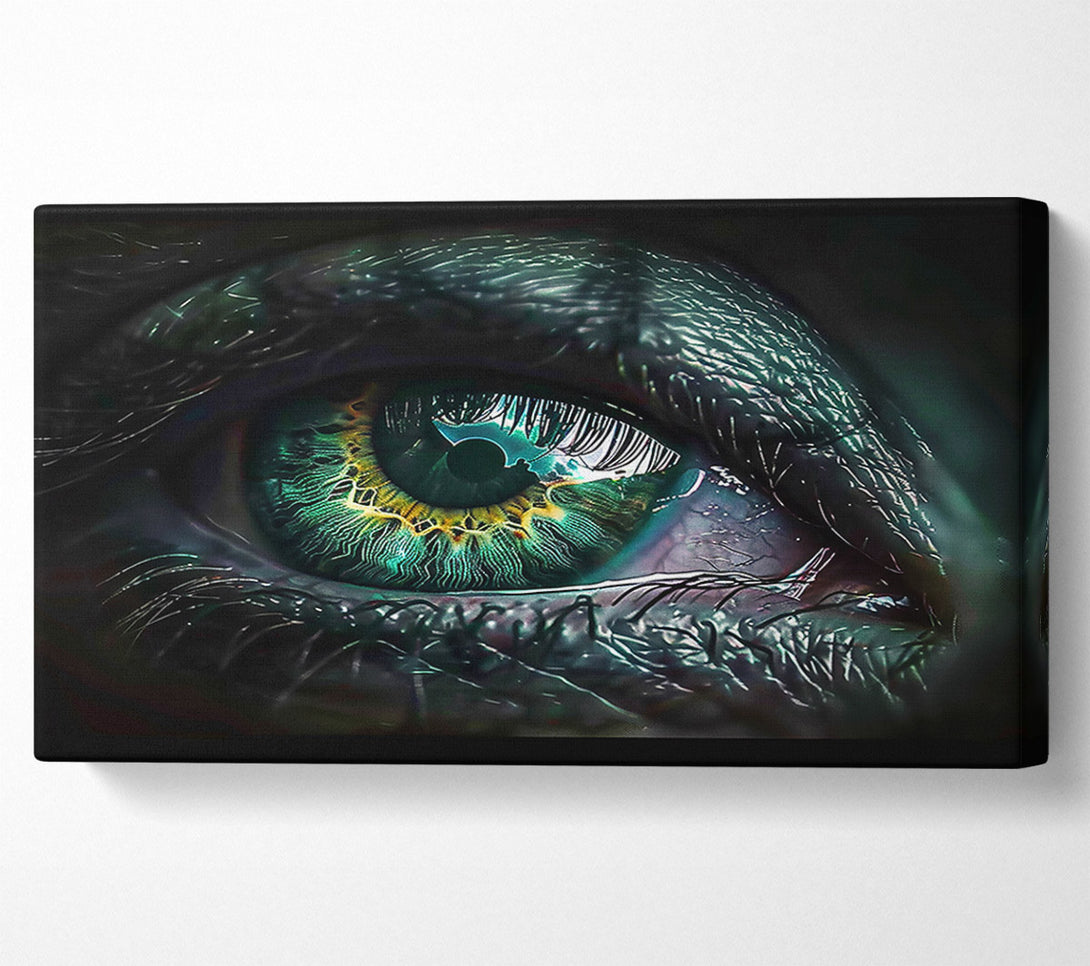 A Canvas Print of Emerald Eye Gaze Canvas Wall Art