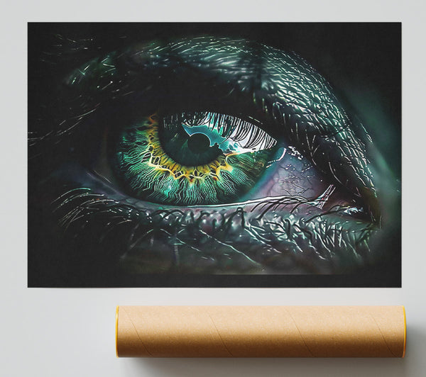 Emerald Eye Gaze Giclee Print