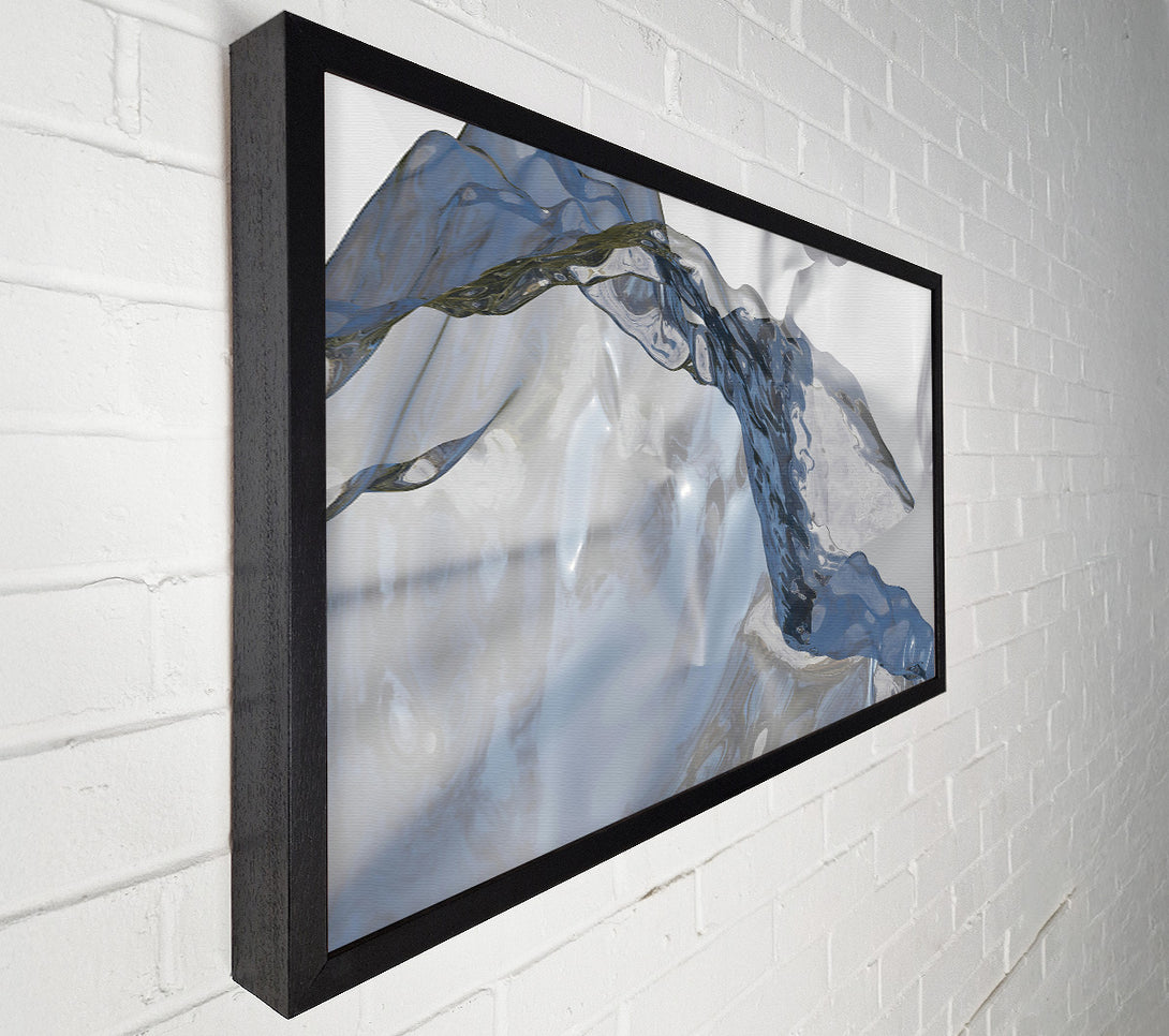  A Canvas Print of Blue Liquid Forms Canvas Wall Art