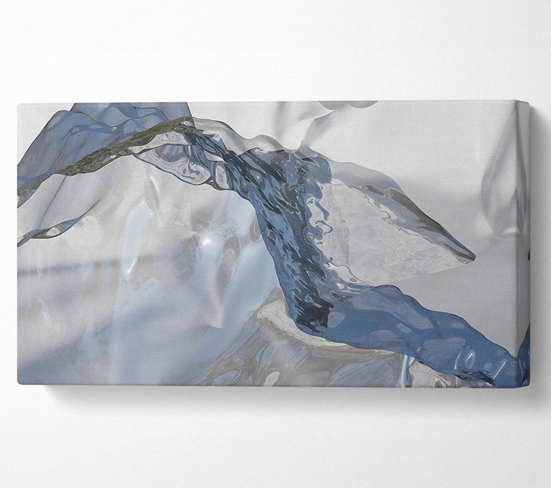  A Canvas Print of Blue Liquid Forms Canvas Wall Art