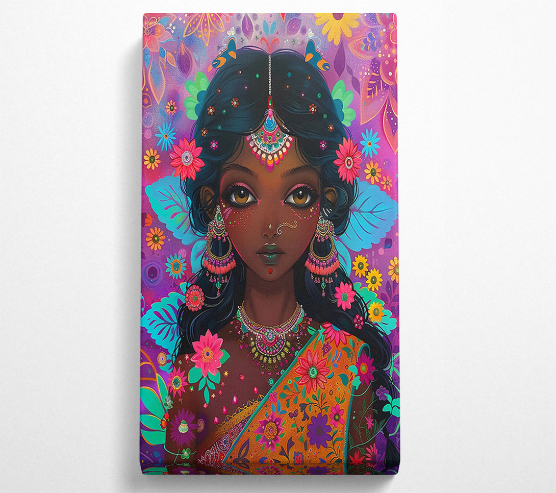 A Canvas Print of Golden Flower Bloom Canvas Print