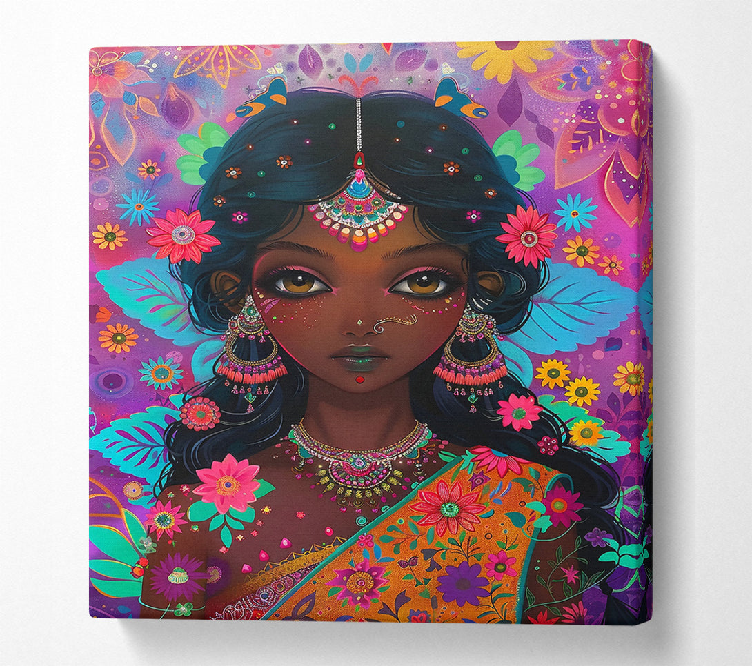 A Canvas Print of Golden Flower Bloom Canvas Print