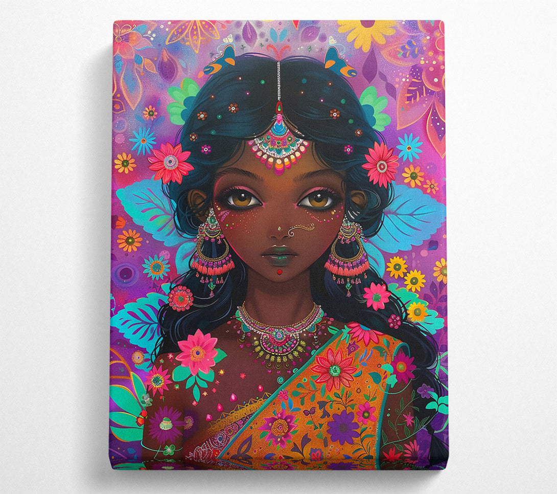  A Canvas Print of Golden Flower Bloom Canvas Print
