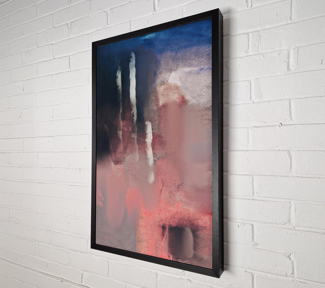  A Canvas Print of Blush And Blue Strokes Canvas Wall Art