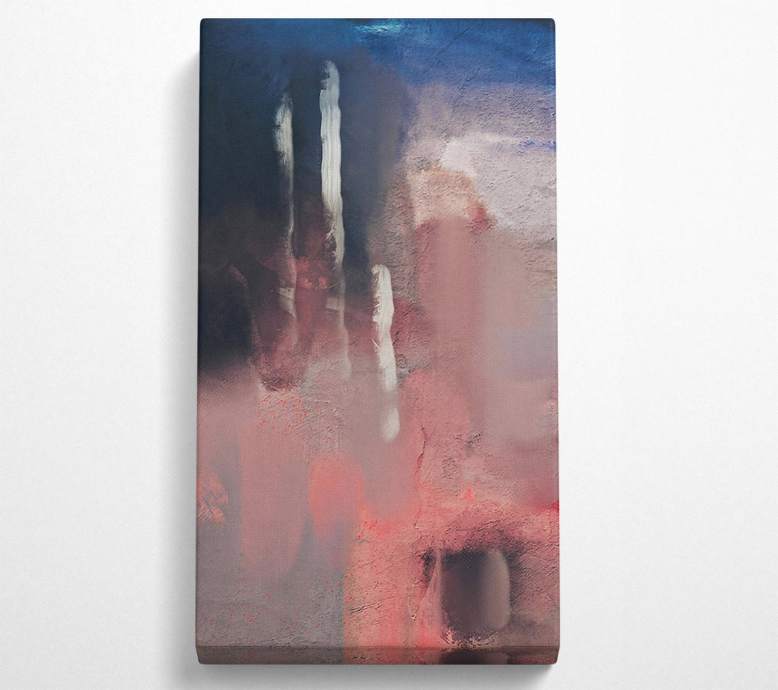  A Canvas Print of Blush And Blue Strokes Canvas Wall Art